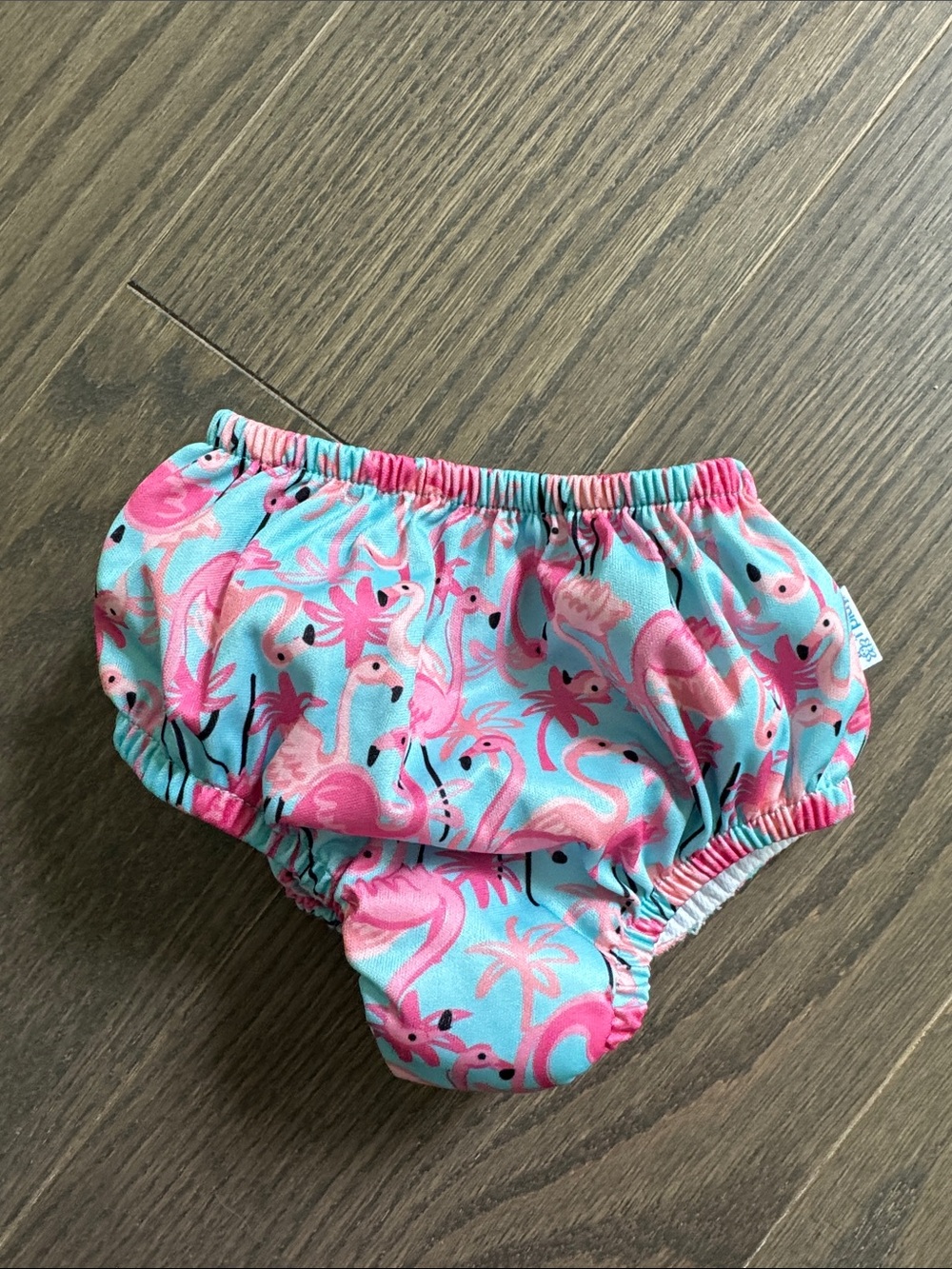 i play. Aqua and Pink Flamingo Swim Diaper Cover